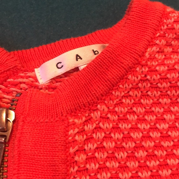 Cute zip front sweater with fun peaked hemline - Picture 10 of 11